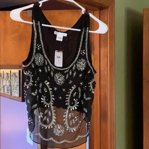 New with tags Body Central sequins top